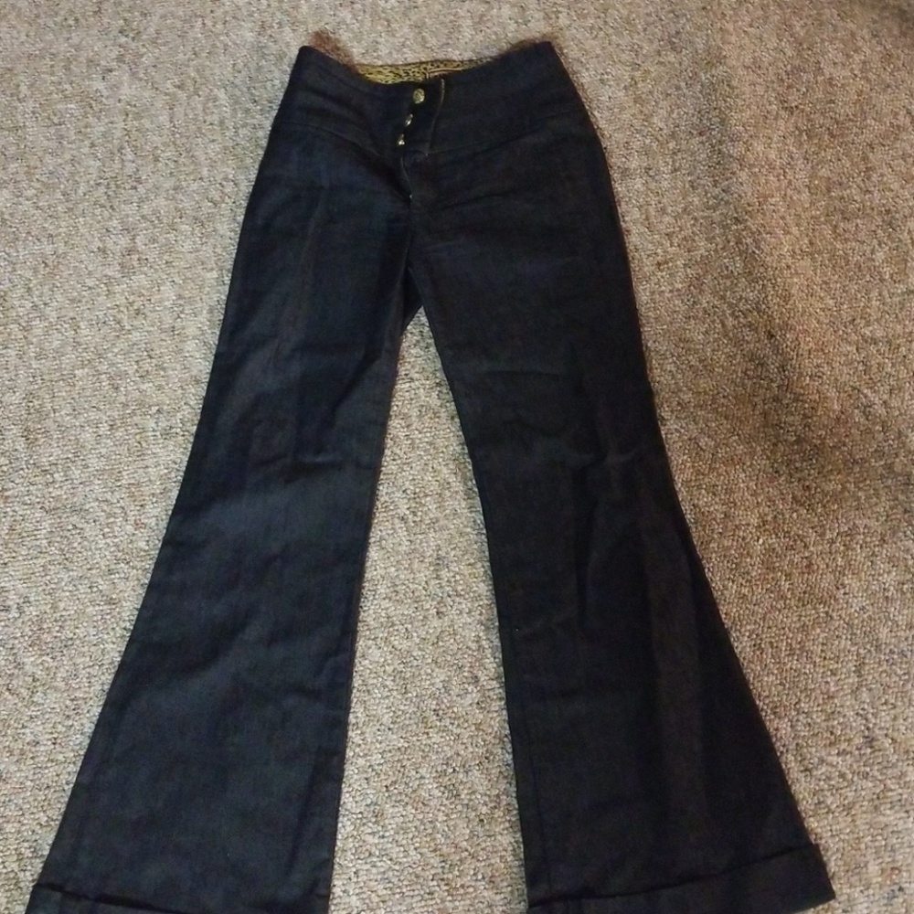 Rich and skinny bell bottom Jean's